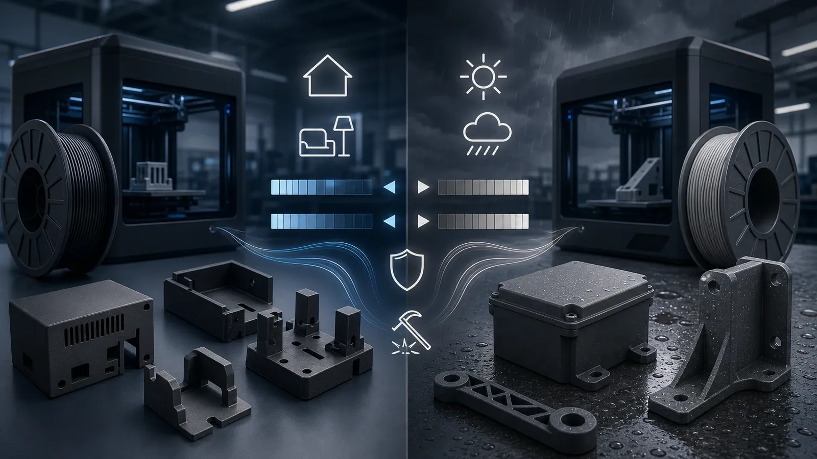 Порівняння сценаріїв використання ABS+ та ASA у серійному 3D-друці